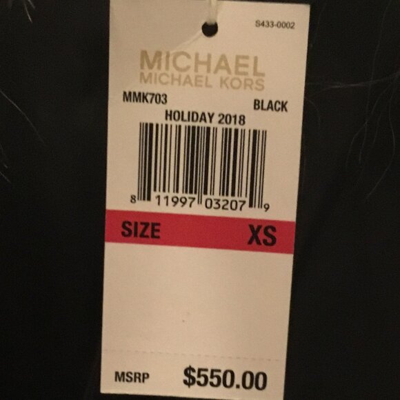 NWT - MICHAEL MICHAEL KORS Goat Hair Collar Bomber Jacket - Picture 8 of 9